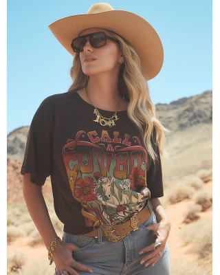 Wrangler - Lainey Wilson Call A Cowboy Oversized T-shirt
