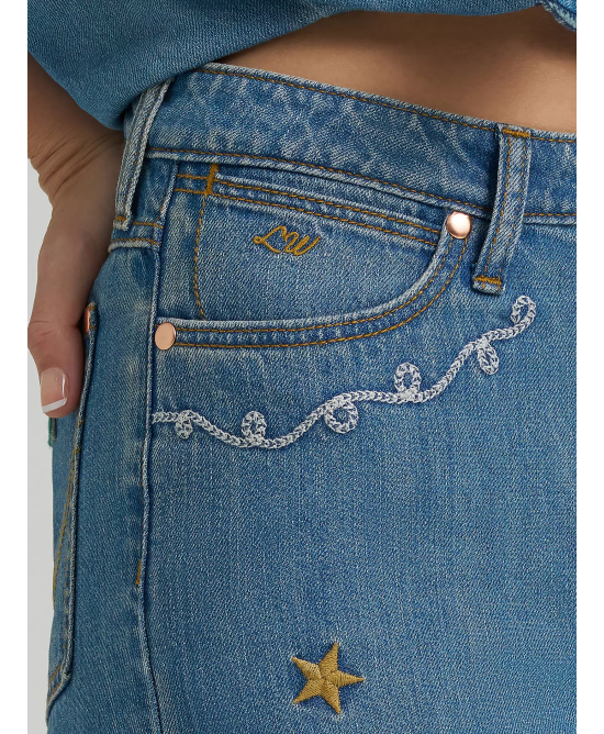 Wrangler - Lainey Wilson Embroidered Wide Leg Jeans