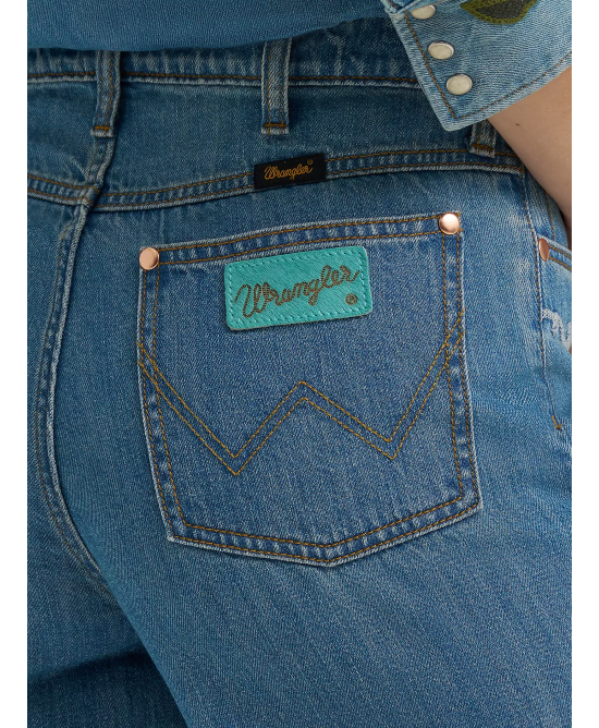 Wrangler - Lainey Wilson Embroidered Wide Leg Jeans