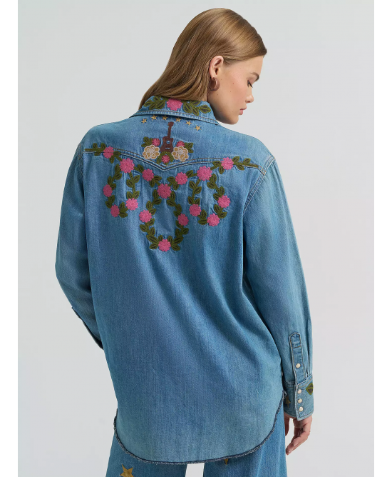 Wrangler - Lainey Wilson Embroidered Flower Shirt