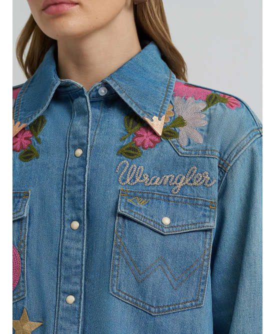 Wrangler - Lainey Wilson Embroidered Flower Shirt