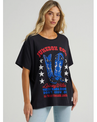 Wrangler - Lainey Wilson Jukebox Gold Oversized Tee