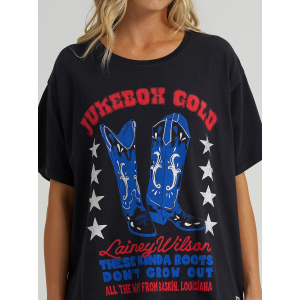 Wrangler - Lainey Wilson Jukebox Gold Oversized Tee