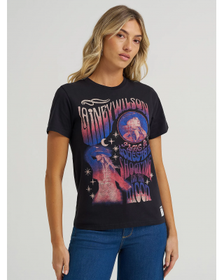 Wrangler - Lainey Wilson Lainey Wilson Regular Tee - Black - Shooting For The Moon
