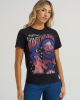 Wrangler - Lainey Wilson Lainey Wilson Regular Tee - Black - Shooting For The Moon Wrangler - Lainey Wilson Lainey Wilson Regular Tee - Black - Shooting For The Moon