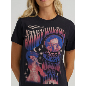 Wrangler - Lainey Wilson Lainey Wilson Regular Tee - Black - Shooting For The Moon
