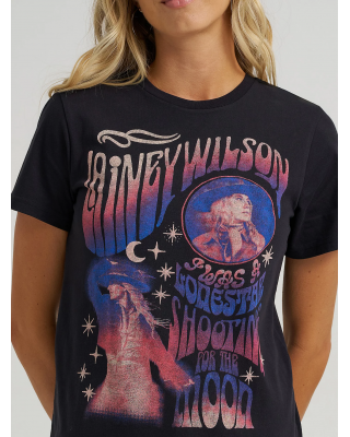 Wrangler - Lainey Wilson Lainey Wilson Regular Tee - Black - Shooting For The Moon