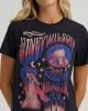 Wrangler - Lainey Wilson Lainey Wilson Regular Tee - Black - Shooting For The Moon Wrangler - Lainey Wilson Lainey Wilson Regular Tee - Black - Shooting For The Moon