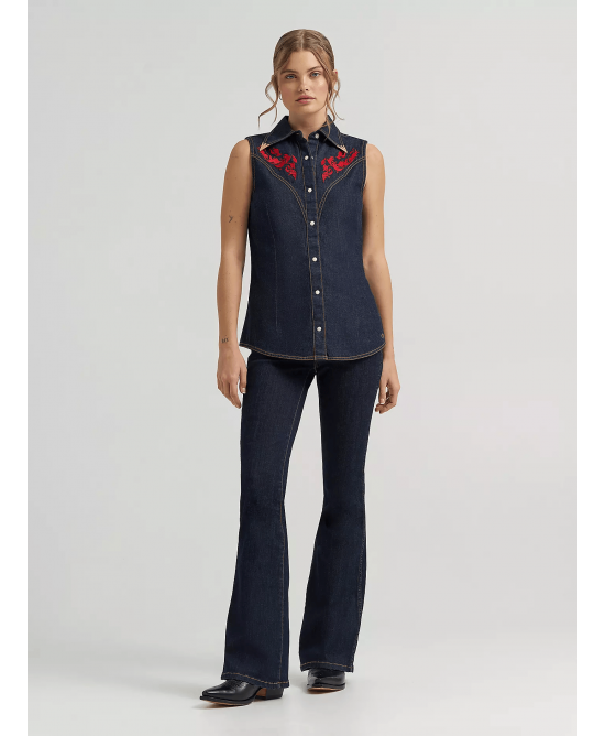 Wrangler - Lainey Wilson Sleeveless Shirt Rinse