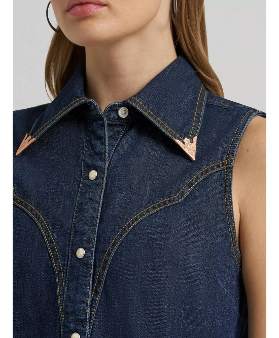 Wrangler - Lainey Wilson Sleeveless Shirt w/ Flames Wrangler - Lainey Wilson Sleeveless Shirt w/ Flames