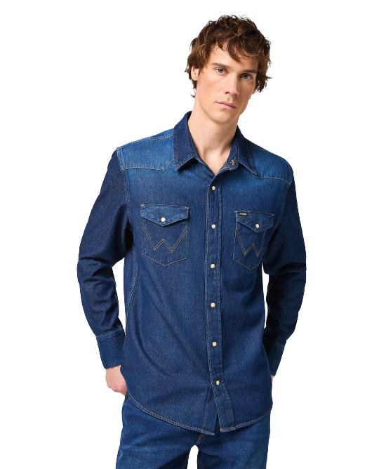 Wrangler - 27MW Western Shirt - Darkstone Wrangler - 27MW Western Shirt - Darkstone
