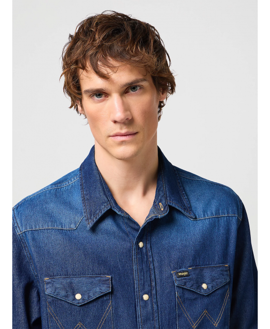 Wrangler - 27MW Western Shirt - Darkstone Wrangler - 27MW Western Shirt - Darkstone