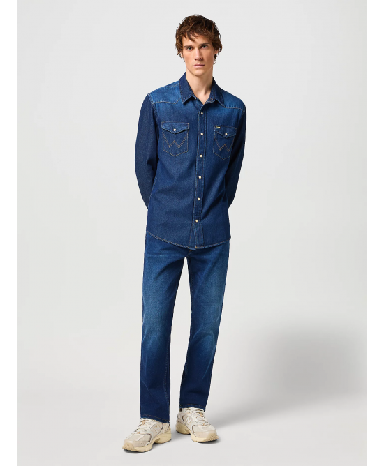 Wrangler - 27MW Western Shirt - Darkstone Wrangler - 27MW Western Shirt - Darkstone