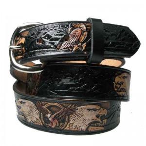 Leather Belt - Big White Eagle Leather Belt - Big White Eagle