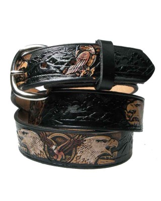Leather Belt - Big White Eagle