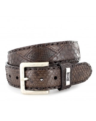 Mayura 1020 Snakeskin Python Belt Brown