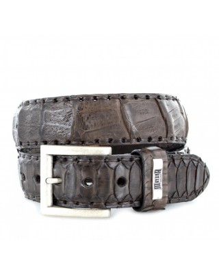 Mayura 214 Crocodile/Python Belt Brown
