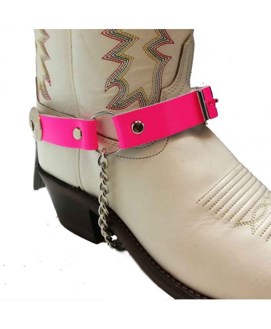 Boot Strap - Back Fringe Magenta Boot Strap - Back Fringe Magenta