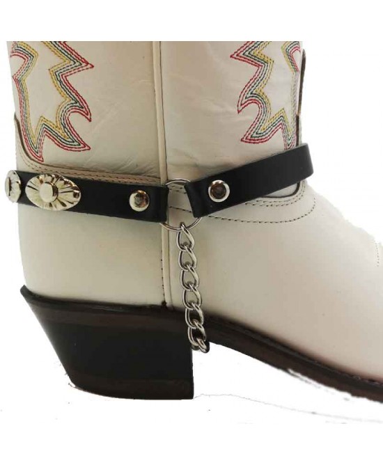 Boot Straps - Oval Black