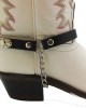 Boot Straps - Oval Black