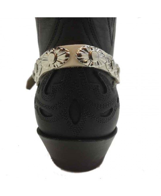 Boot Strap - Oval White