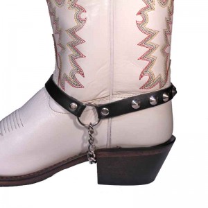 Boot Straps - Conical Stud Black - Thin