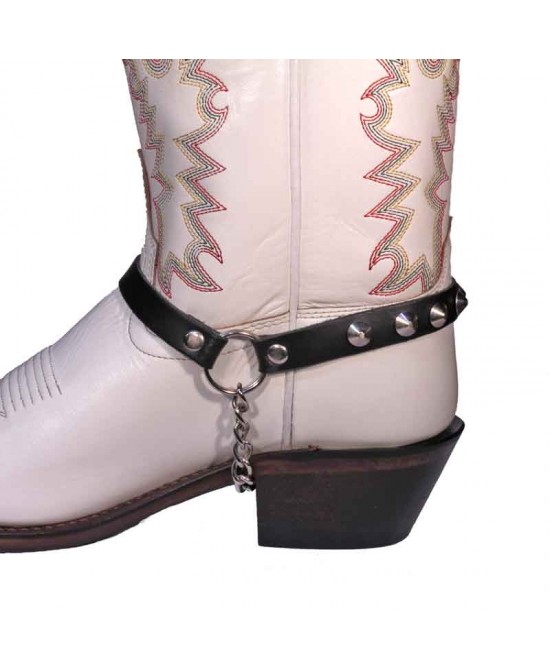 Boot Straps - Conical Stud Black - Thin Boot Straps - Conical Stud Black - Thin