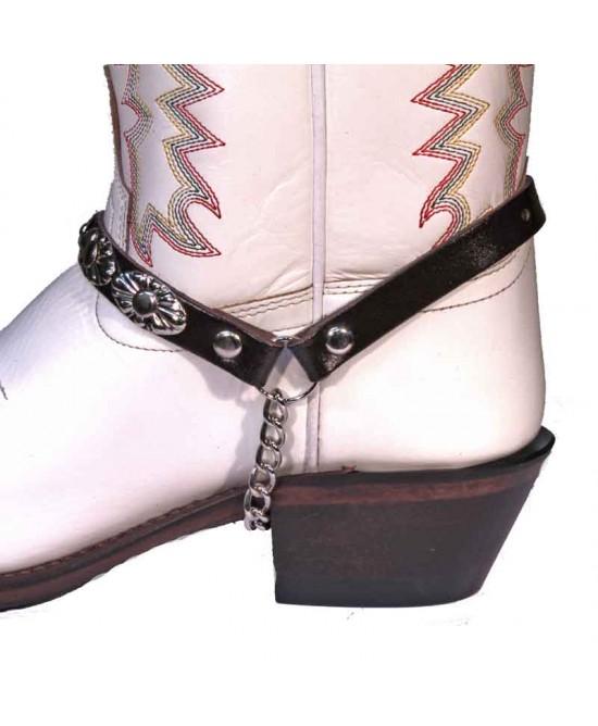 Boot Straps - Oval Dark Brown