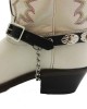 Boot Straps - Oval Black