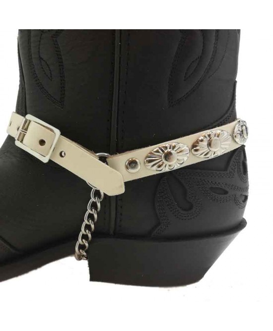 Boot Strap - Oval White