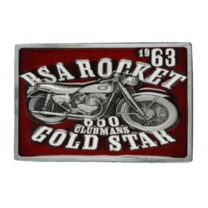 Belt Buckle - BSA Gold Star Red