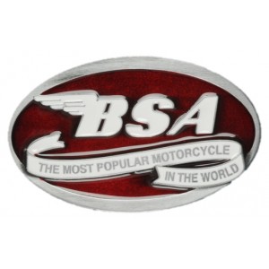 Belt Buckle - BSA Oval Scroll Dark Red Belt Buckle - BSA Oval Scroll Dark Red