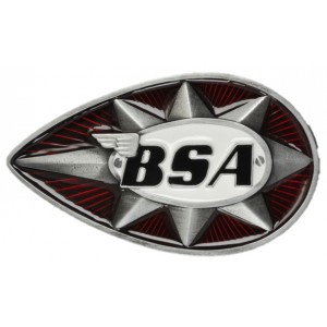 Belt Buckle - BSA Teardrop Star Red/White Belt Buckle - BSA Teardrop Star Red/White