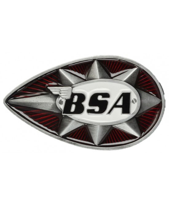 Belt Buckle - BSA Teardrop Star Red/White