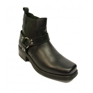 Woodland - Harley Men's Harness Cowboy Boot Black