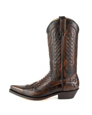 Mayura 1935 2 Tone Brown / Dark Brown Snakeskin
