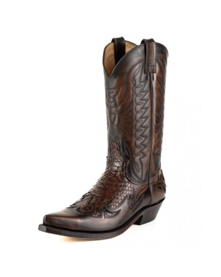 Mayura 1935 2 Tone Brown / Dark Brown Snakeskin