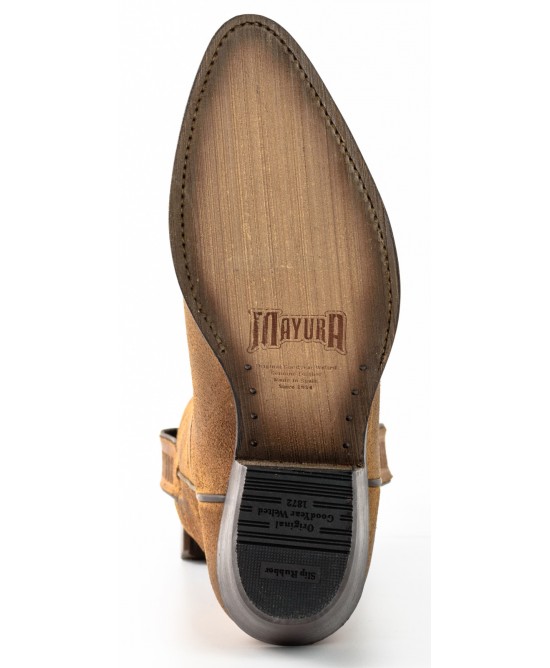 Mayura 2374 Serrapim Whisky Ladies Cowboy Ankle Boots Mayura 2374 Serrapim Whisky Ladies Cowboy Ankle Boots