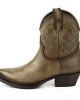 Brown/Grey Cowgirl Ankle Boots Brown/Grey Cowgirl Ankle Boots