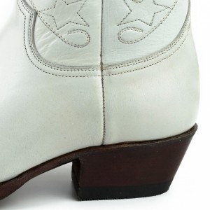 Mayura 2374 Bone White Ladies Cowboy Ankle Boots Mayura 2374 Bone White Ladies Cowboy Ankle Boots