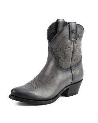 Mayura 2374 Gris Ladies Cowboy Ankle Boots