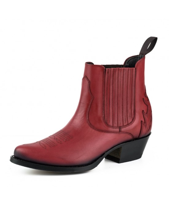 Mayura 2487 Marilyn Red Ladies Cowboy Ankle Boots Mayura 2487 Marilyn Red Ladies Cowboy Ankle Boots