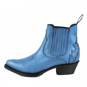 Mayura 2487 Marilyn Azul Ladies Cowboy Ankle Boots