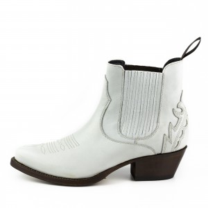 Mayura 2487 Marilyn White Ladies Cowboy Ankle Boots Mayura 2487 Marilyn White Ladies Cowboy Ankle Boots