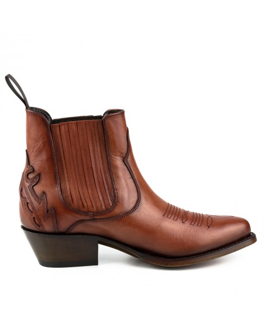 Mayura 2487 Marilyn Cognac Ladies Cowboy Ankle Boots Mayura 2487 Marilyn Cognac Ladies Cowboy Ankle Boots