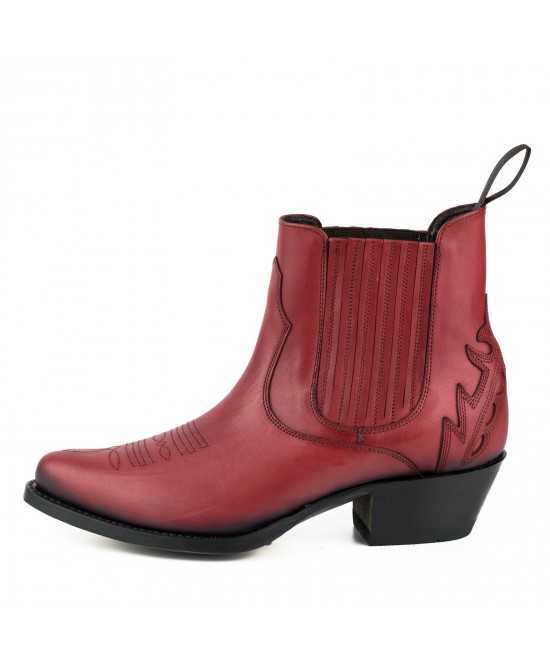 Mayura 2487 Marilyn Red Ladies Cowboy Ankle Boots Mayura 2487 Marilyn Red Ladies Cowboy Ankle Boots