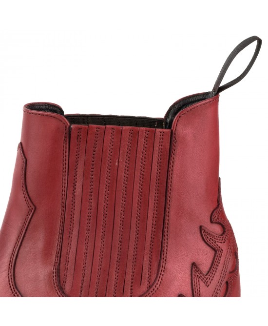 Mayura 2487 Marilyn Red Ladies Cowboy Ankle Boots Mayura 2487 Marilyn Red Ladies Cowboy Ankle Boots