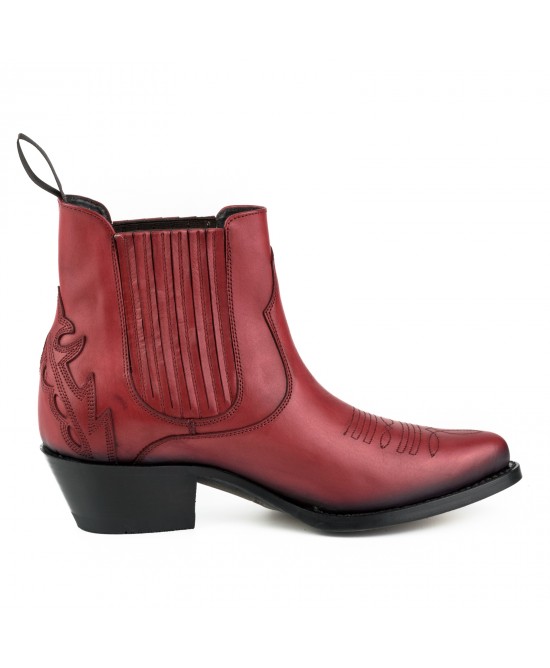 Mayura 2487 Marilyn Red Ladies Cowboy Ankle Boots Mayura 2487 Marilyn Red Ladies Cowboy Ankle Boots