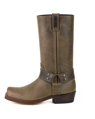 Mayura 001 Cowboy Biker Boot Brown