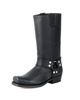 Mayura 001 Cowboy Biker Boot Black